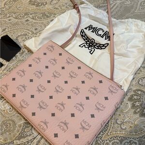 MCM Pale Pink Crossbody Bag